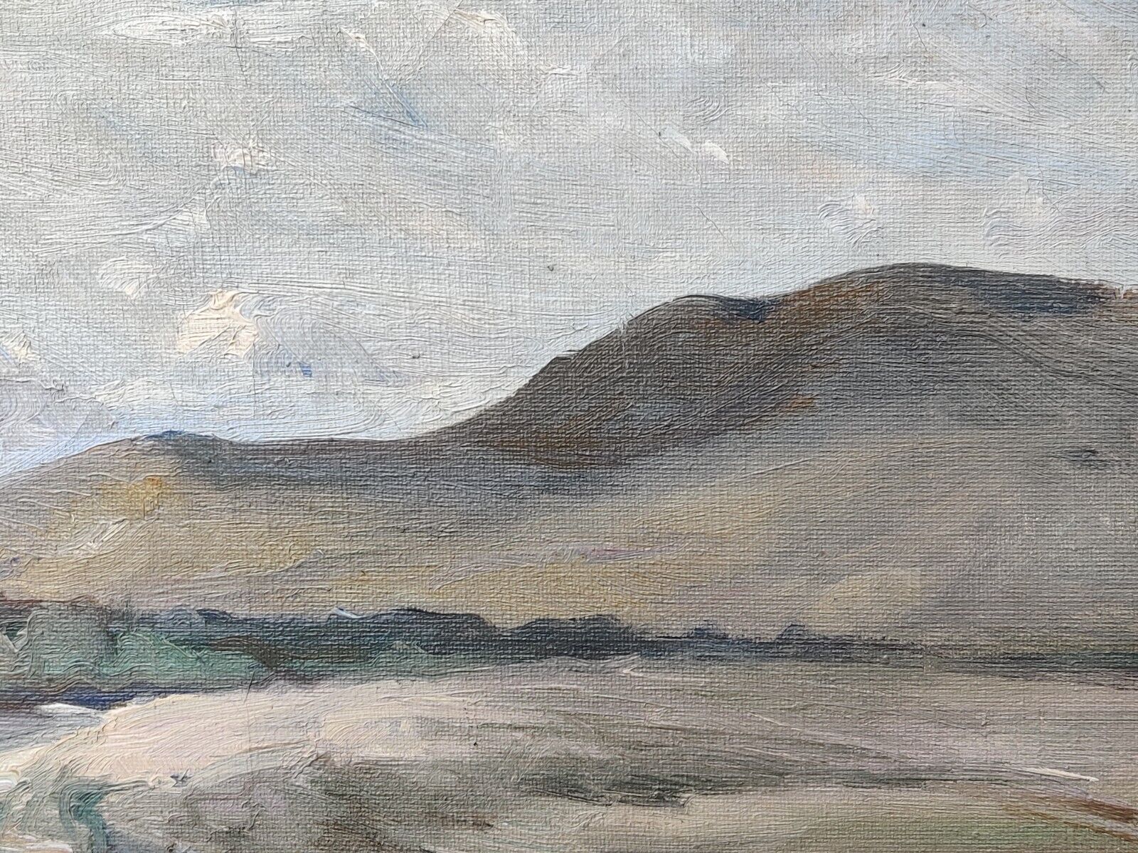 Eiler Løndal (1887-1971): HILL LANDSCAPE original oil painting