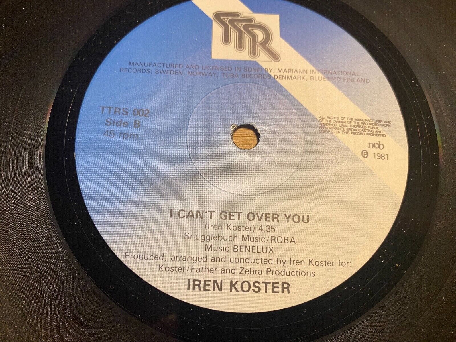 IREN KOSTER "WE WON´T SAY GOODBYE JOHN" 1981 SWEDISH PRESSED 7" SINGLE NCB TTR**