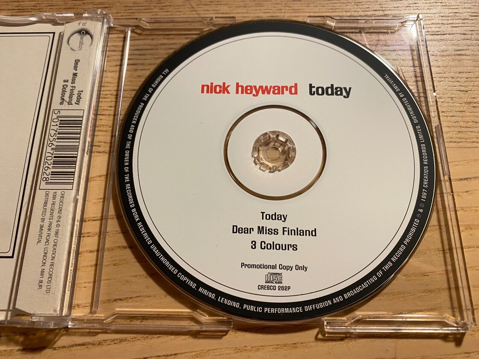 NICK HEYWARD "TODAY / DEAR MISS FINLAND / 3 COLOURS" 1997 PROMOTIONAL CREATION**