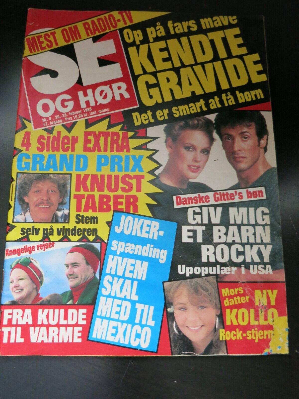 Danish Magazine 1986 BRIGITTE NIELSEN Stallone KOLLO Jack Coleman DYNASTY  AA30