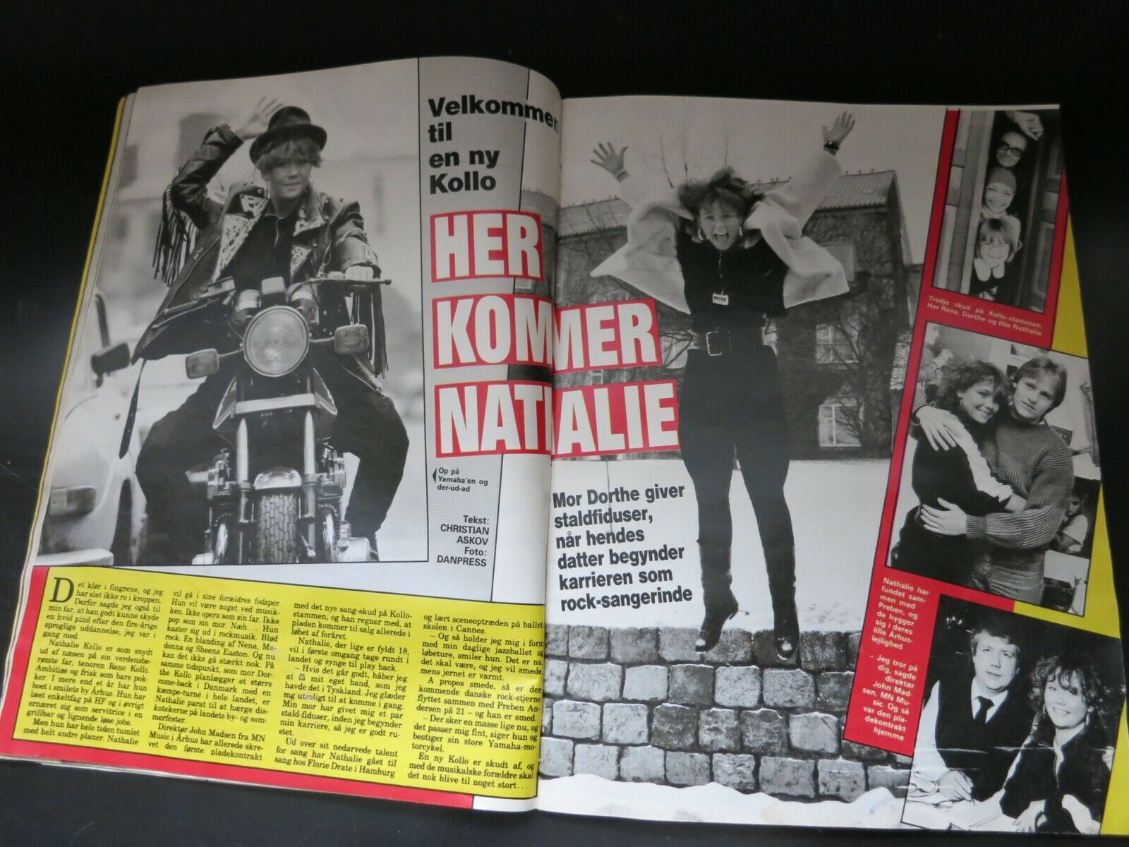 Danish Magazine 1986 BRIGITTE NIELSEN Stallone KOLLO Jack Coleman DYNASTY  AA30