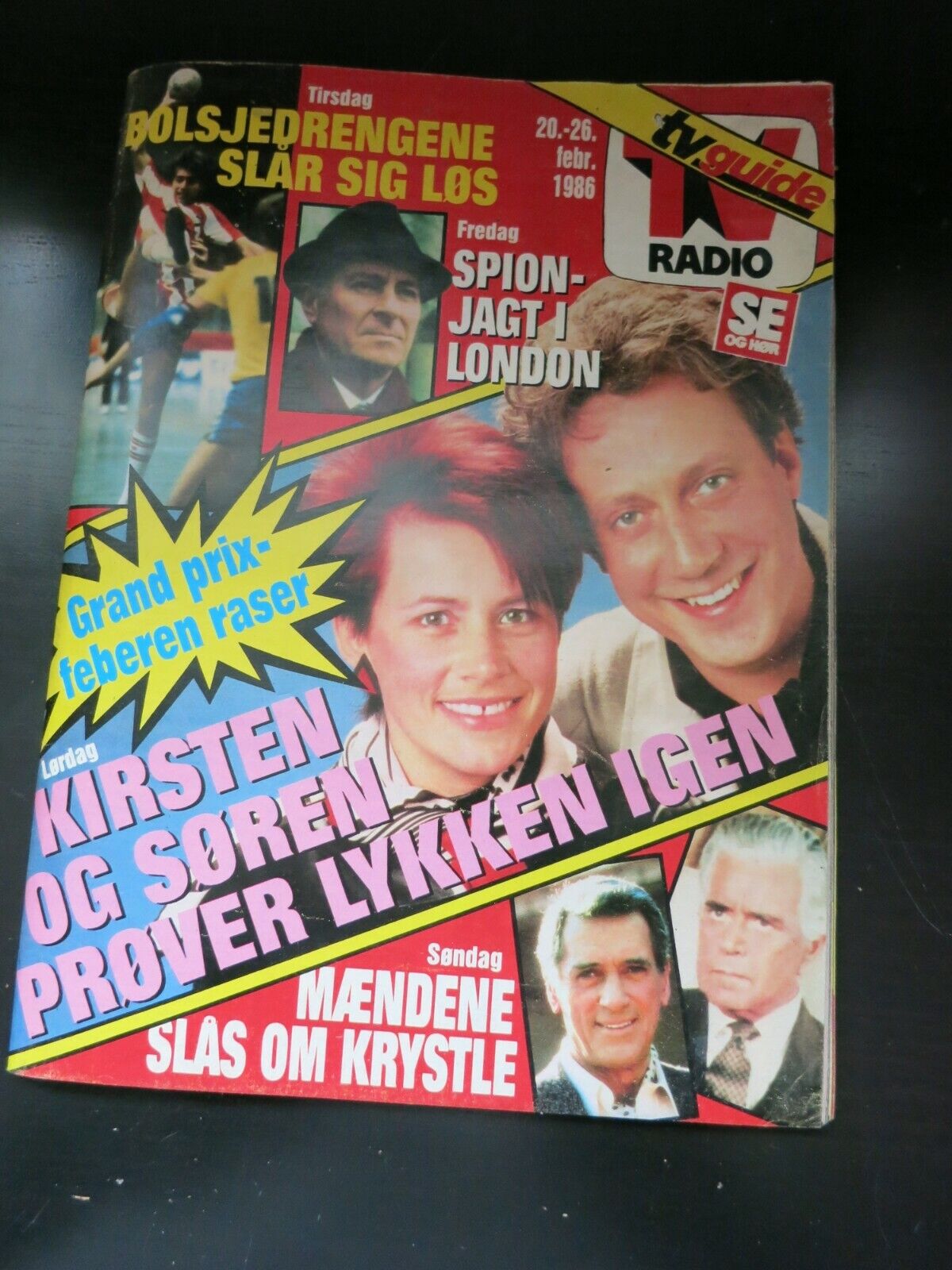 Danish Magazine 1986 BRIGITTE NIELSEN Stallone KOLLO Jack Coleman DYNASTY  AA30