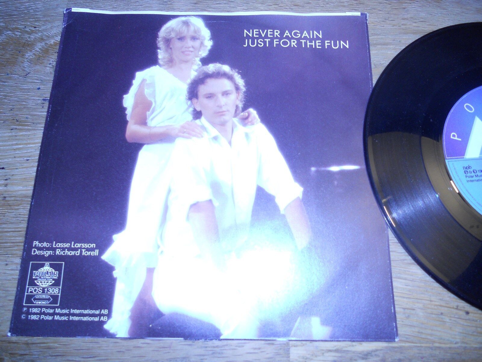 TOMAS LEDIN  AGNETHA FALTSKOG (ABBA) "NEVER AGAIN" 1982 SWEDISH SINGLE POLAR***