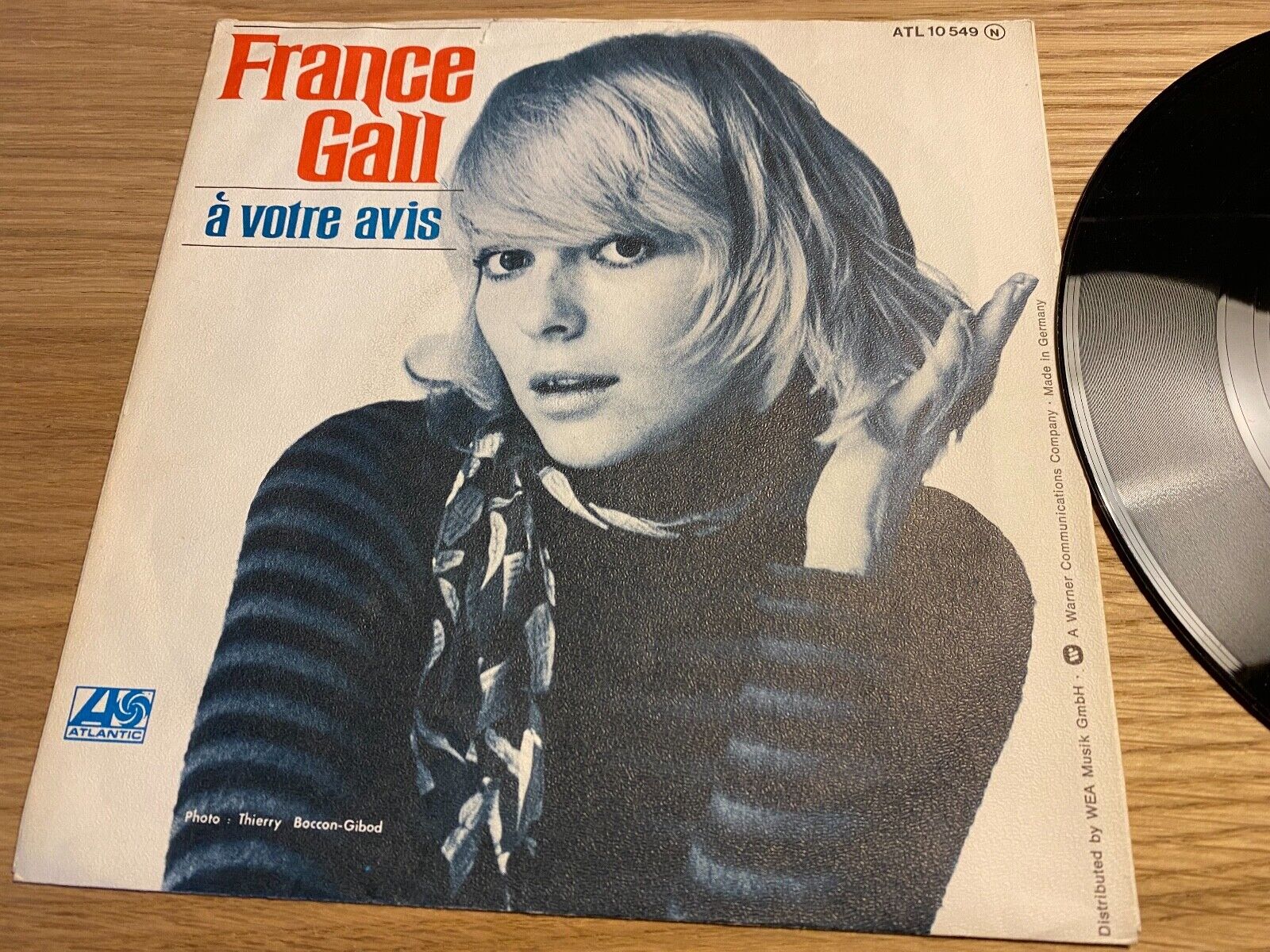 FRANCE GALL "MAIS AIME LA/A VOTRE AVIS" 1974 ATLANTIC RECORDS GERMAN PROMO PRESS