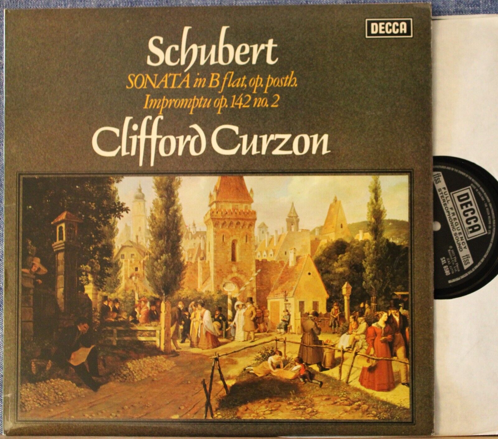 Curzon Schubert (Sonata B-flat; Impromptu) Decca SXL 6580 NM(-)