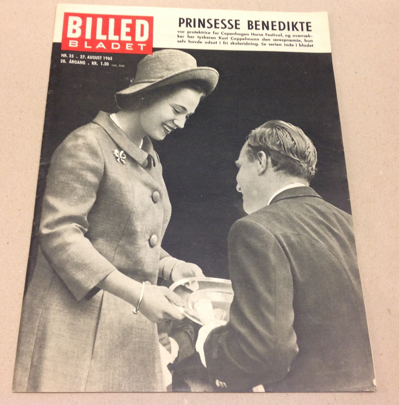 PRINCESS BENEDIKTE DENMARK KURT CAPPELMANN RIDER VTG Magazine Billed-Bladet 1963