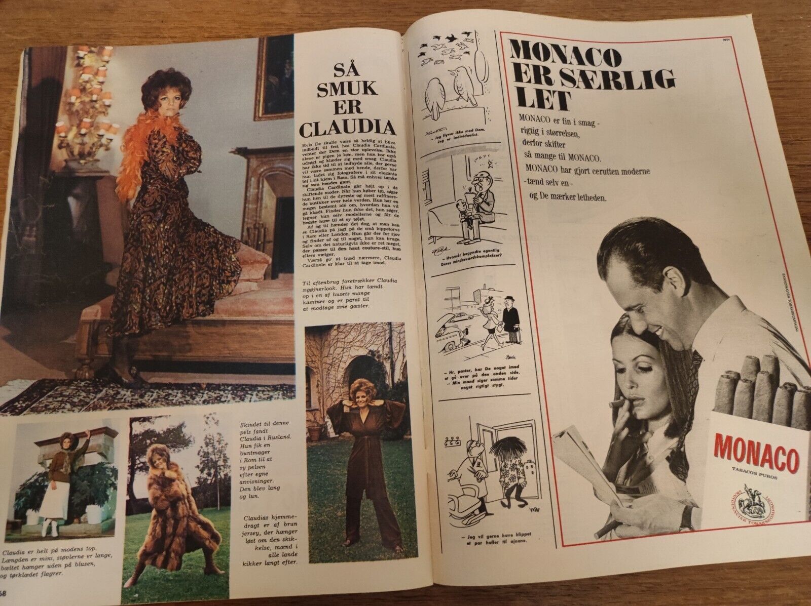 SUSSE WOLD Claudia Cardinale GINA LOLLOBRIGIDA Grace Kelly 1970 Magazine BB126