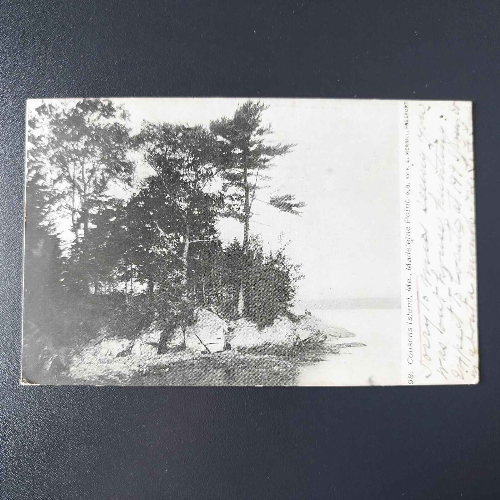 Maine Cousens Island Madeleine Point One cent stamp Franklin 1900s