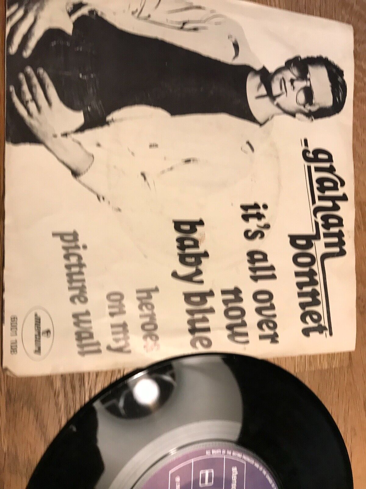 GRAHAM BONNET "IT´S ALL OVER NOW BABY BLUE" BOB DYLAN 1977 MERCURY RECORDS DUTCH