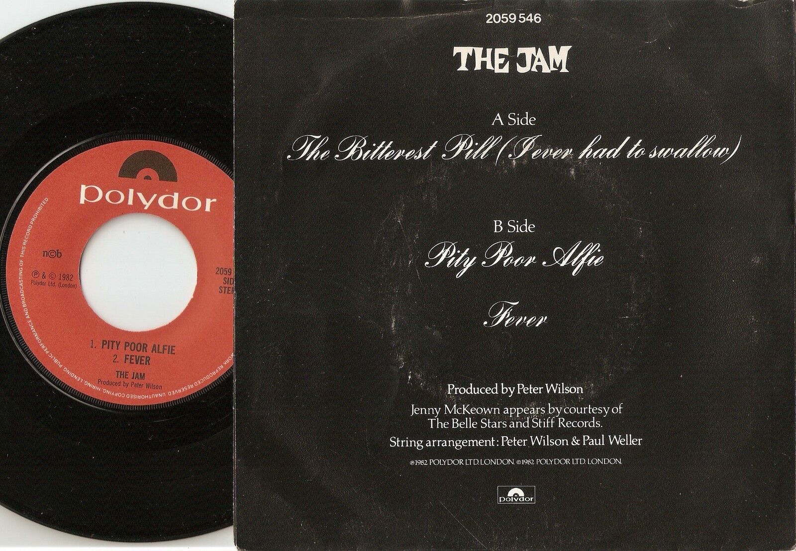 THE JAM THE BITTEREST PILL NORWAY 45+PS 1982 MOD REVIVAL WELLER SOUL RB THE WHO