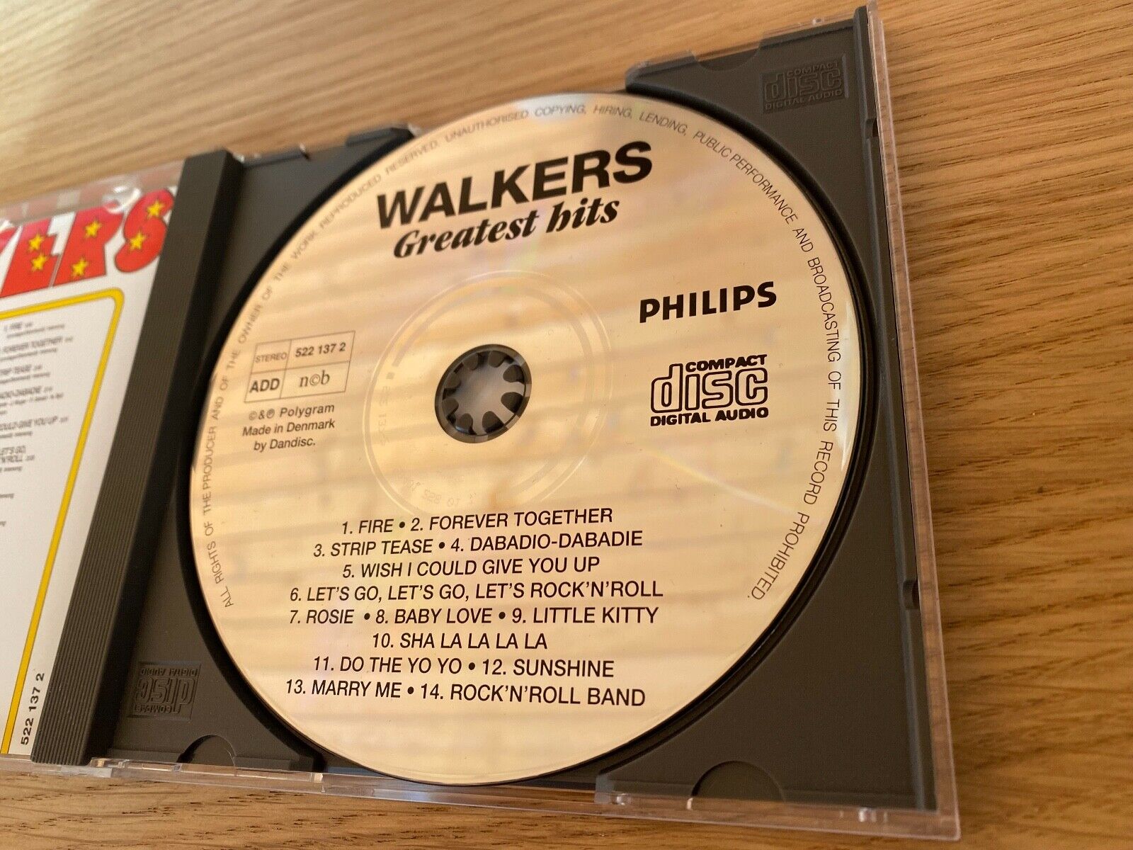 WALKERS "GREATEST HITS" ADD 14 TRACK CDALBUM PHILIPS RECORDS NCB DANISH PRESSING