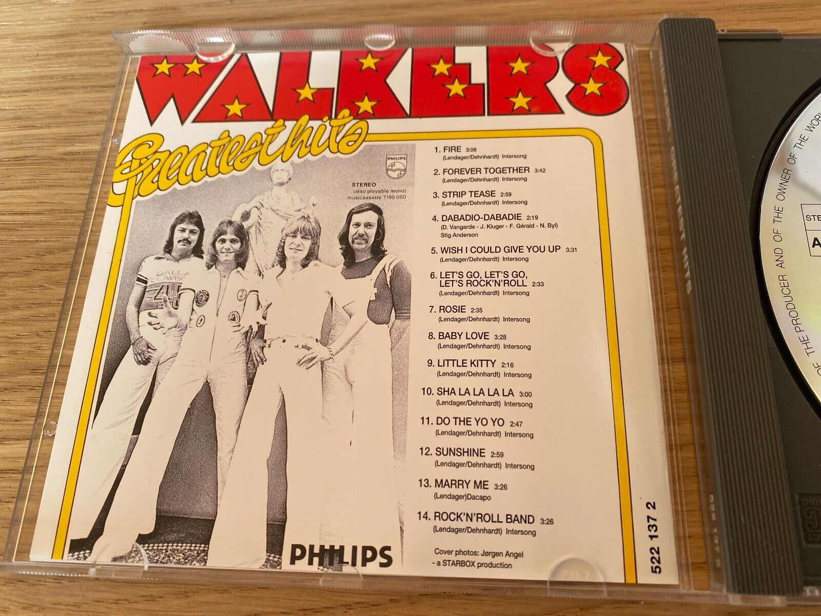 WALKERS "GREATEST HITS" ADD 14 TRACK CDALBUM PHILIPS RECORDS NCB DANISH PRESSING