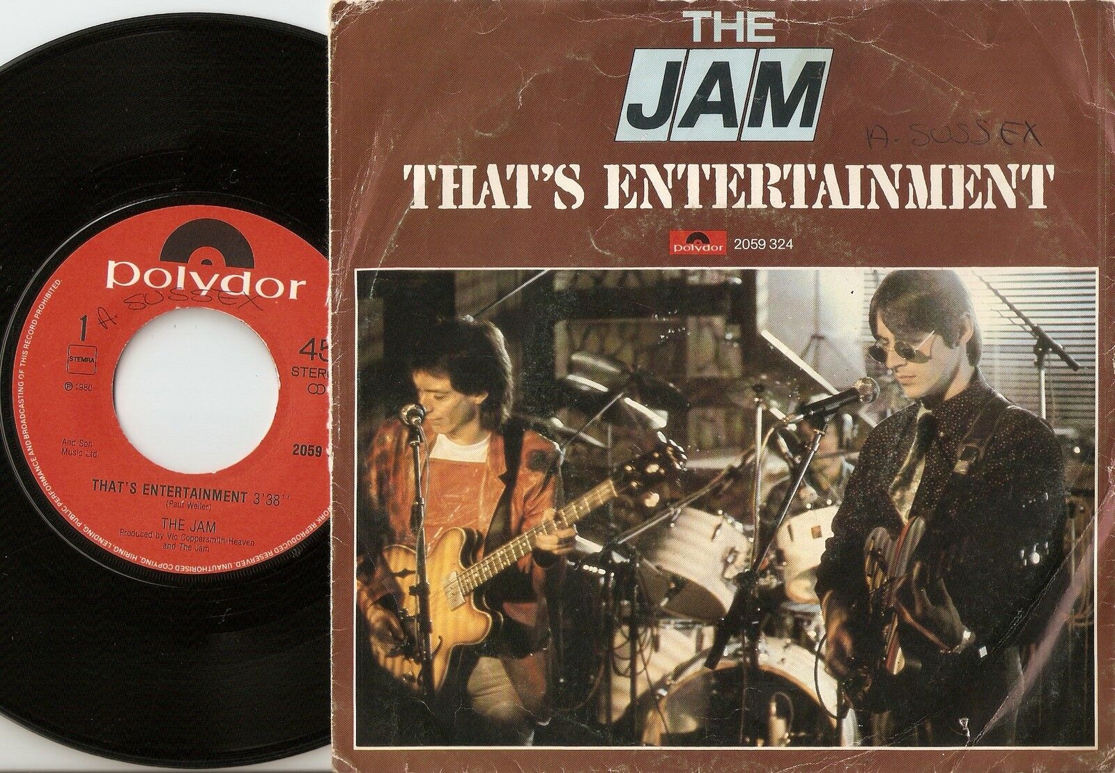 THE JAM THAT`S ENTERTAINMENT DUTCH 45+PS 1980 MOD REVIVAL QUADROPHENIA WELLER