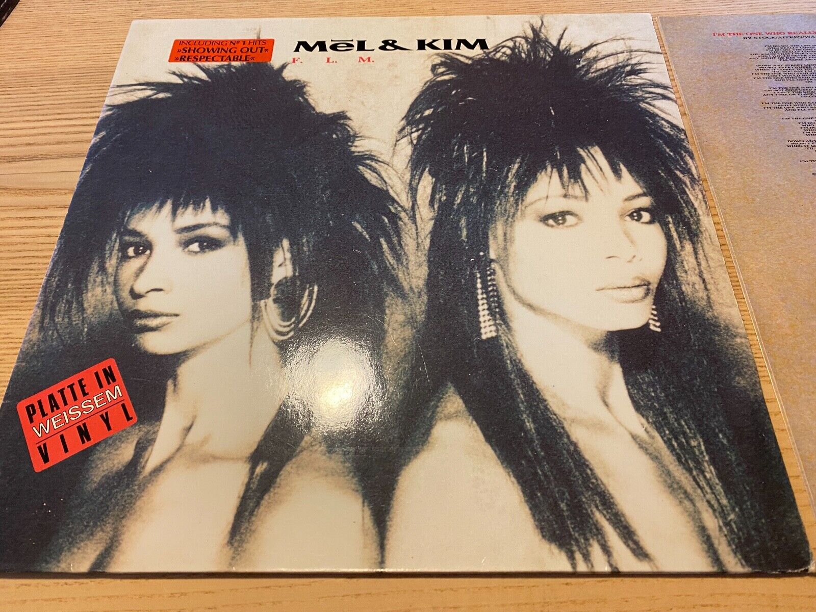 MEL  KIM  "FLM" BLOW UP 1987 9 TRACK LP WHITE VINYL DIRECT METAL MASTERING**