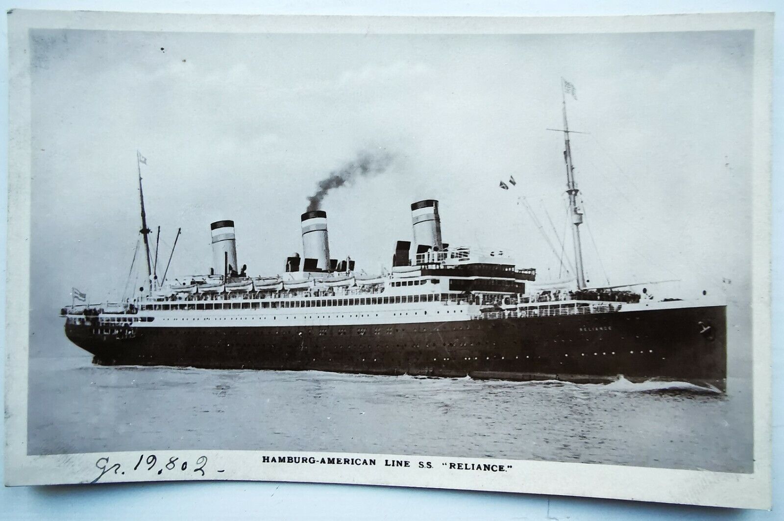 Photo postcard:  North Atlantic Ocean Liner SS Leviathan "Vaterland"  pok1252