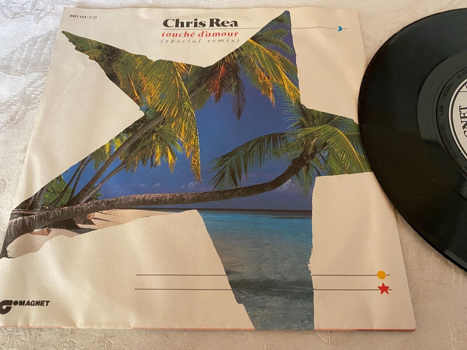 CHRIS REA "TOUCHÈ D´AMOUR" SPECIAL REMIX MAGNET RECORDS VINYL SINGLE GERMAN 1984