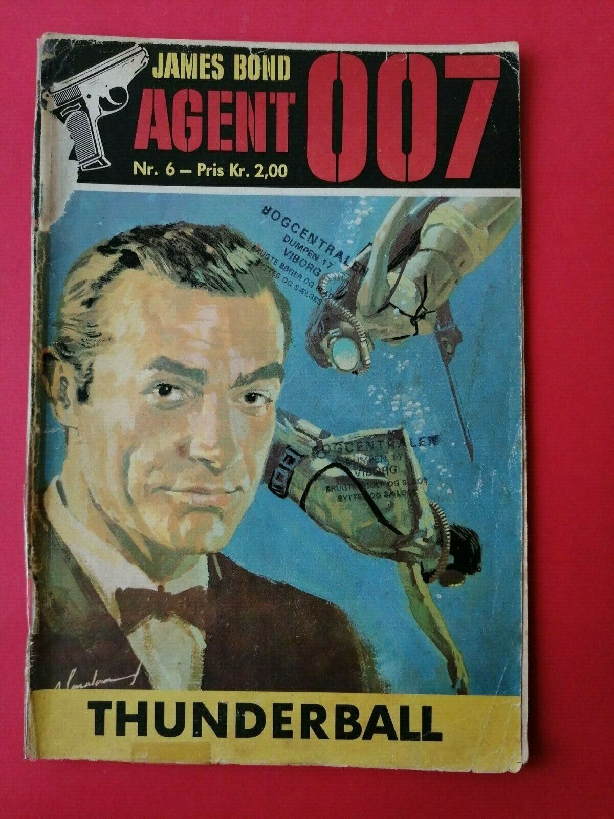 Danish Comic"007 James Bond" Sean Connery on cover and back pagesNo 61966