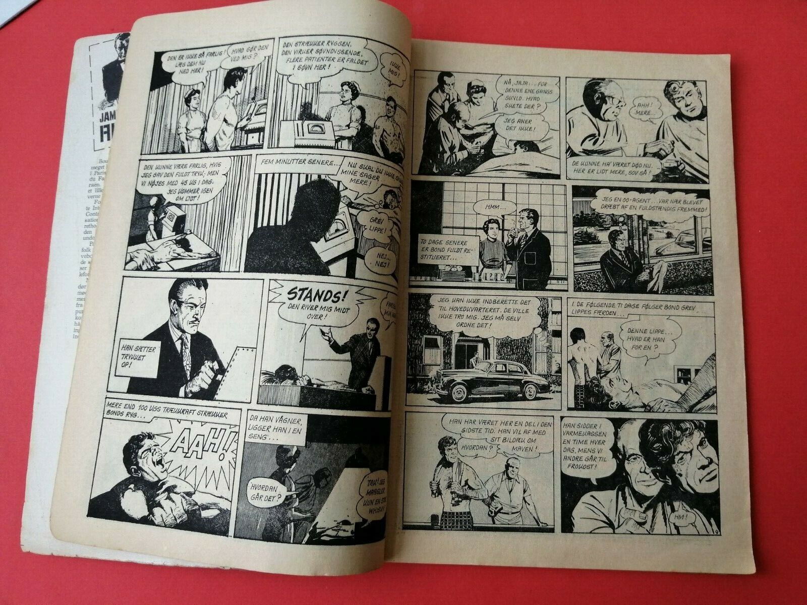 Danish Comic"007 James Bond" Sean Connery on cover and back pagesNo 61966