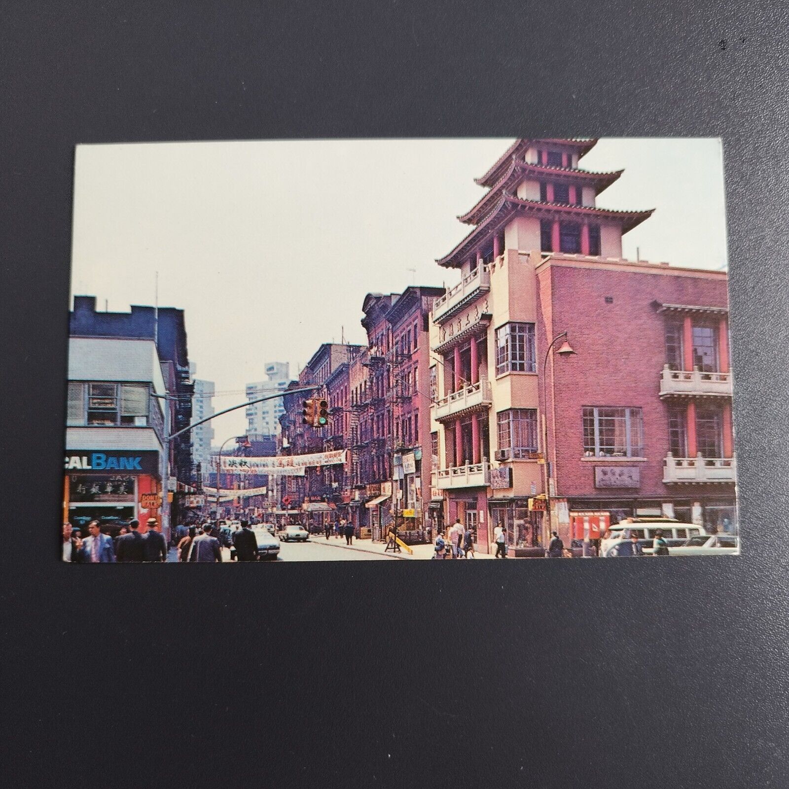 Postcard New York City Chinatown Main Street - 1970s