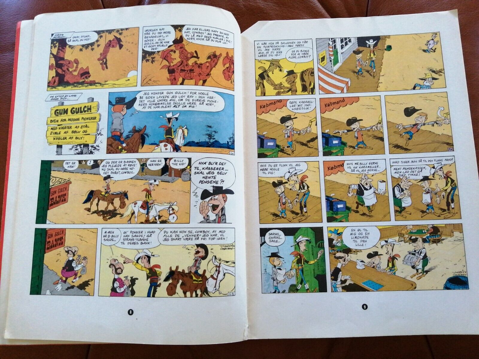 Denmarkcomic book"Lucky Luke" no 11Morris  Goscinny : L'Escorte1975