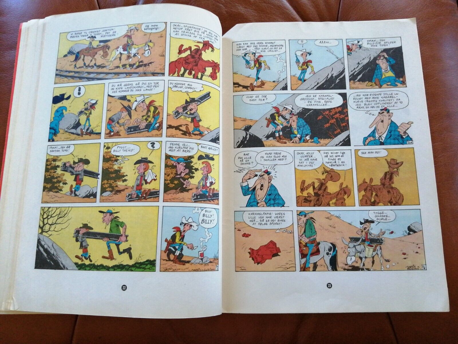 Denmarkcomic book"Lucky Luke" no 11Morris  Goscinny : L'Escorte1975