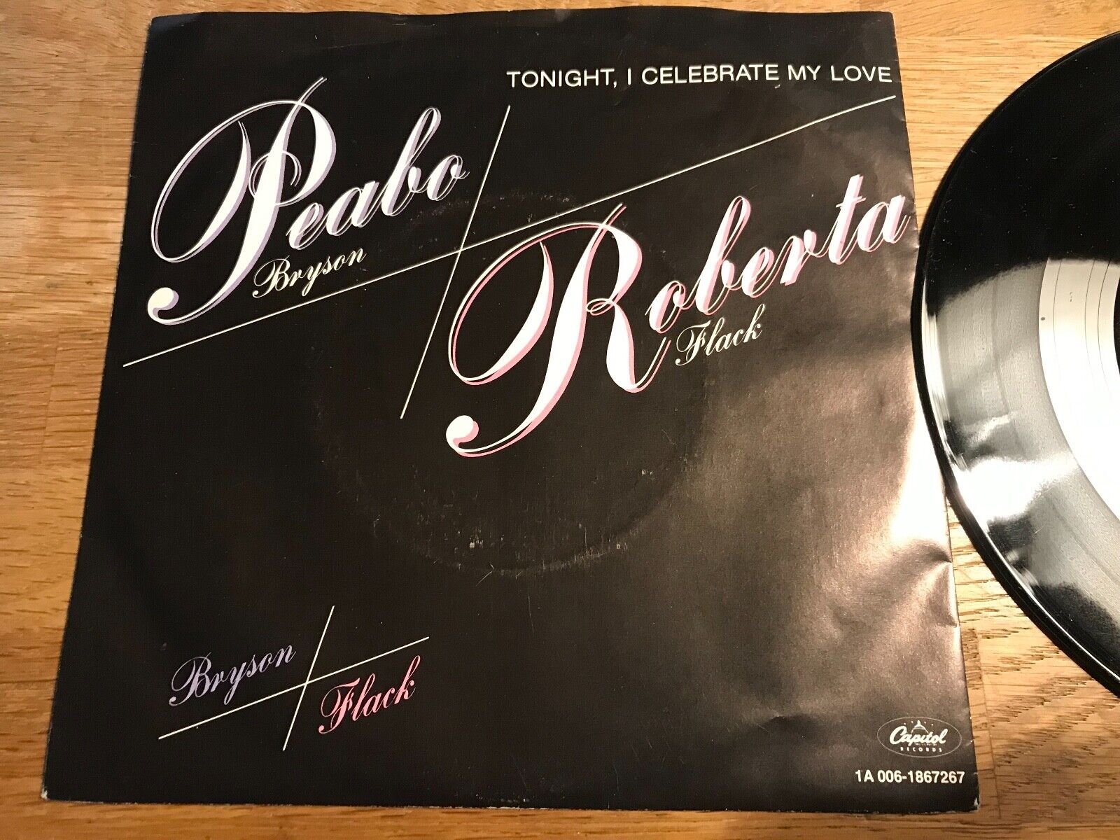 PEABO BRYSON  ROBERTA FLACK "TONIGHTI CELEBRATEMY LOVE" 1983 CAPITOL HOLLAND**