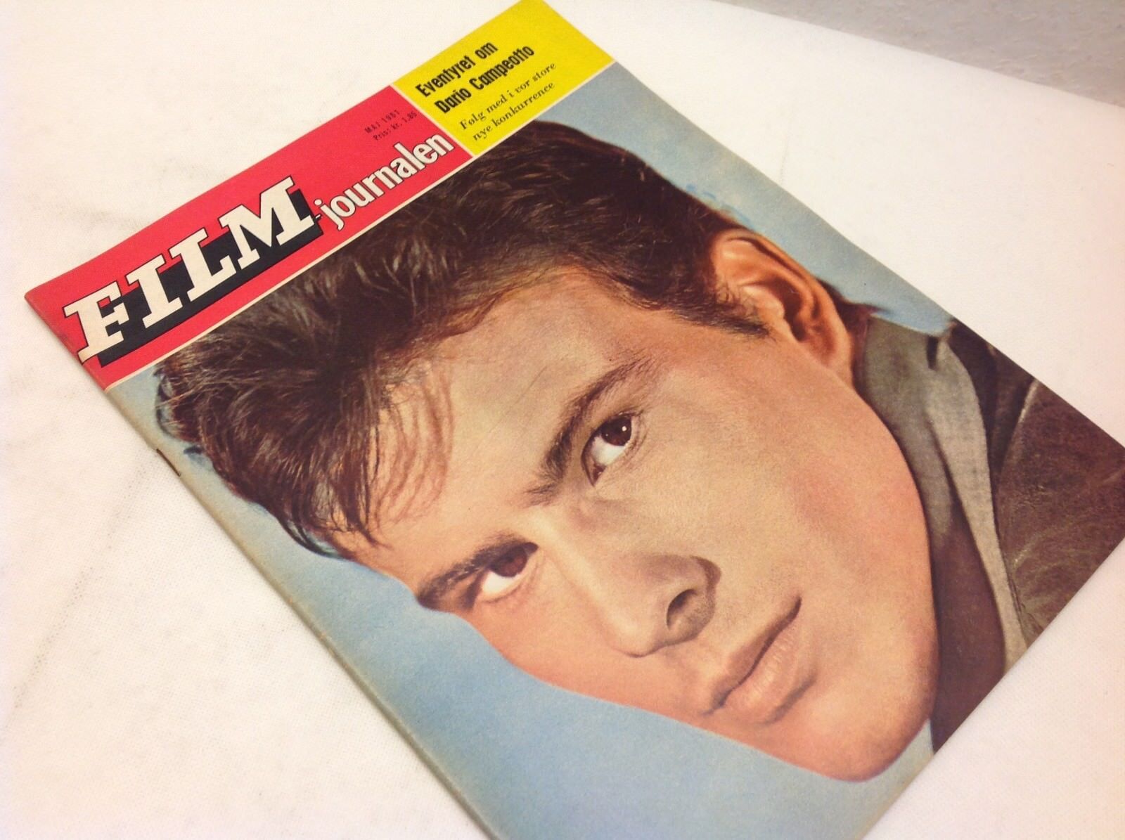 Horst Buchholz Front Cover Vtg Original 1961 Danish Magazine "Film-Journalen"