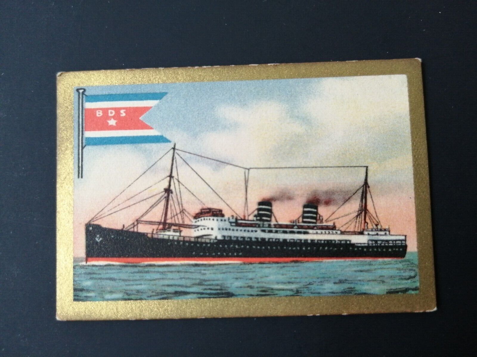 German SABA tobacco ship trading card 1931-33No 71 " Venus" BergenNorway