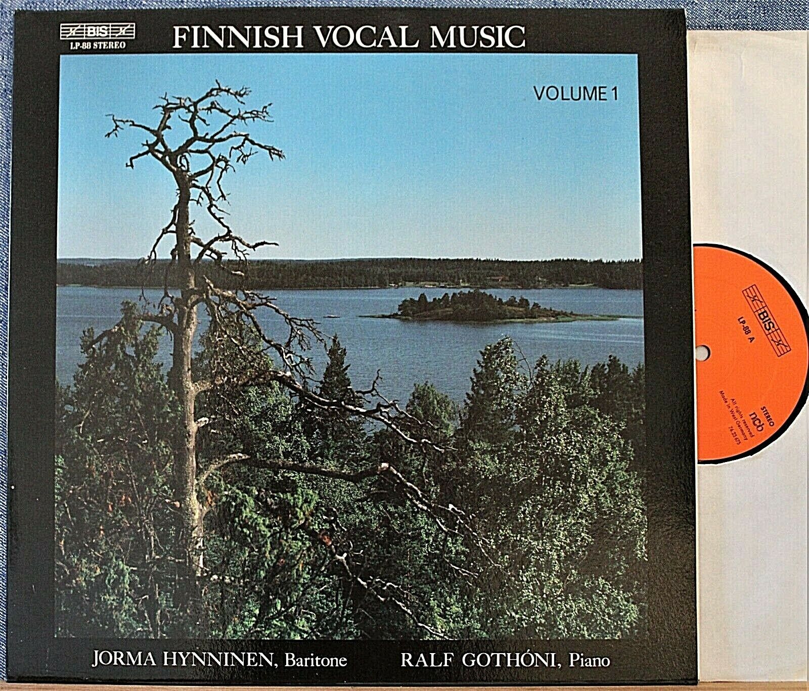 Hynninen; Gothoni Finnish Vocal Music (Lieder) BIS LP-88 NM