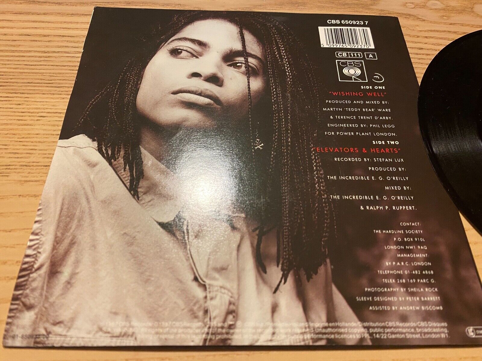 TERENCE TRENT D´ARBY "WISHING WELL / ELEVATORS  HEARTS" 1987 DUTCH 7 SINGLE CBS