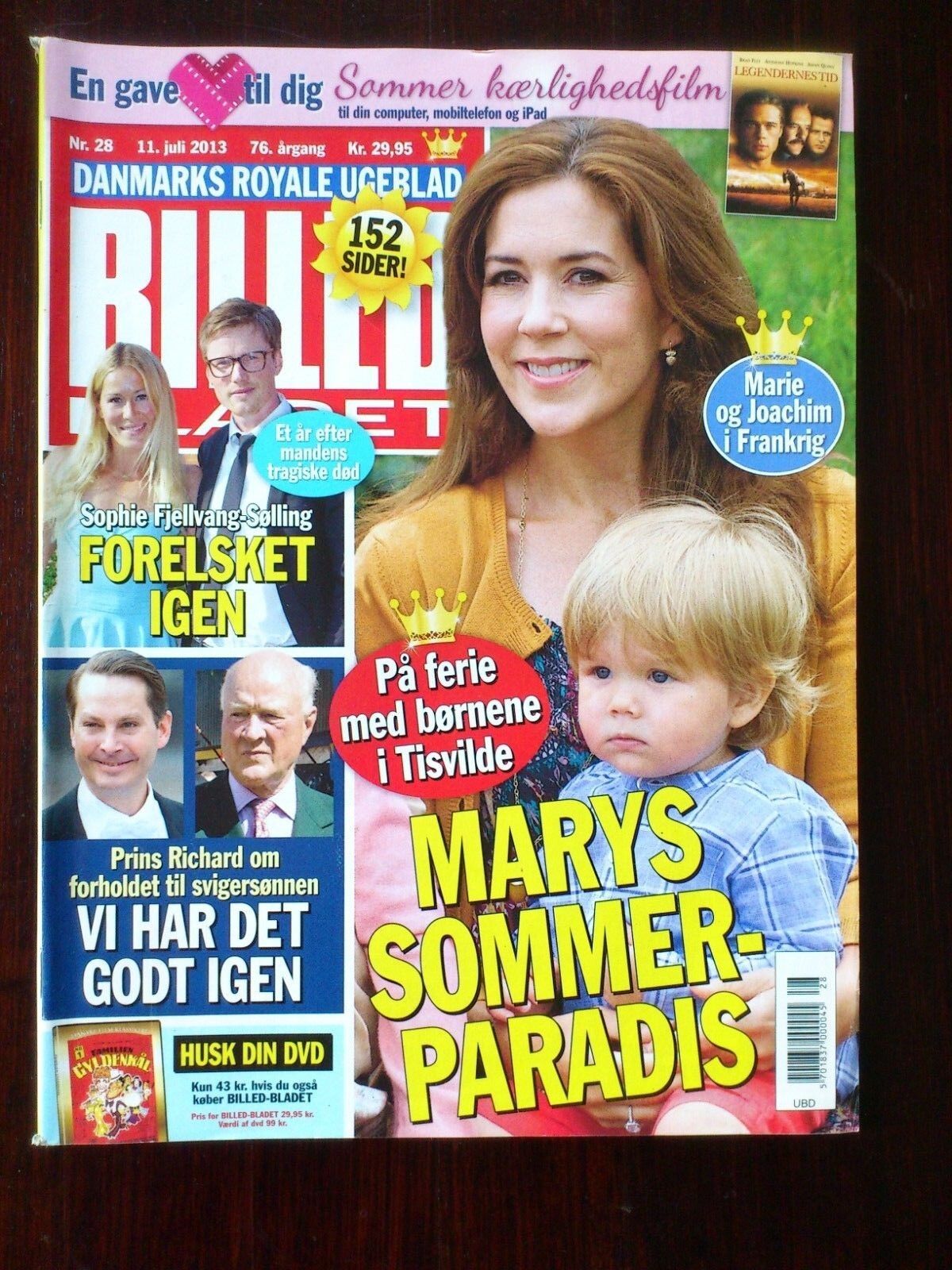 Danish magazine "Billed Bladet" Mostly about Royals and TV/Film starsNo 28/2013