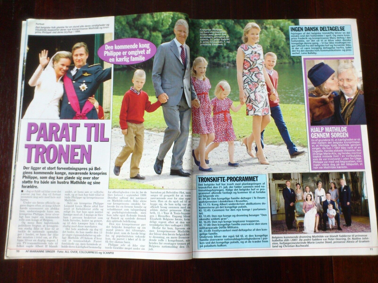 Danish magazine "Billed Bladet" Mostly about Royals and TV/Film starsNo 28/2013