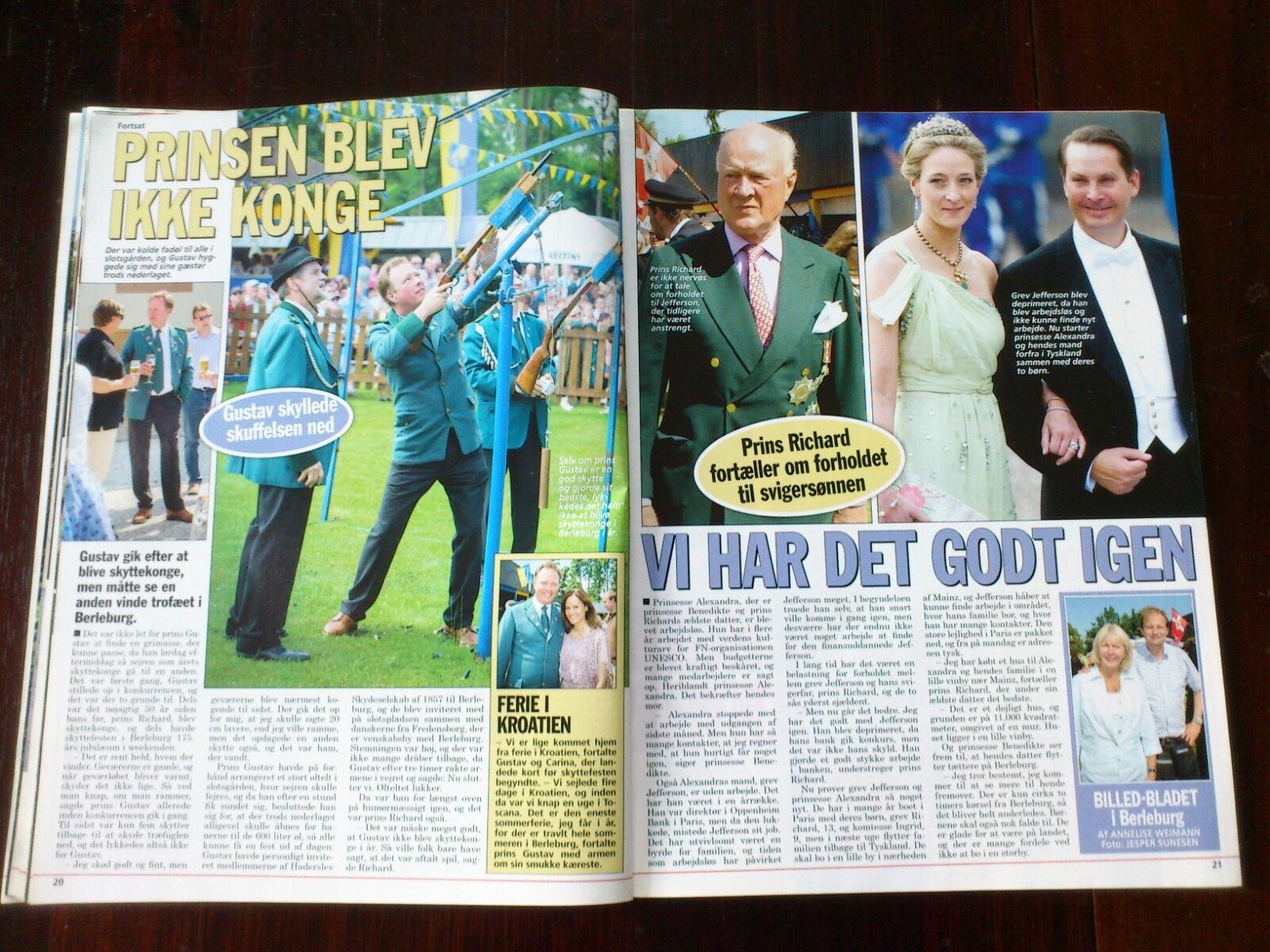 Danish magazine "Billed Bladet" Mostly about Royals and TV/Film starsNo 28/2013