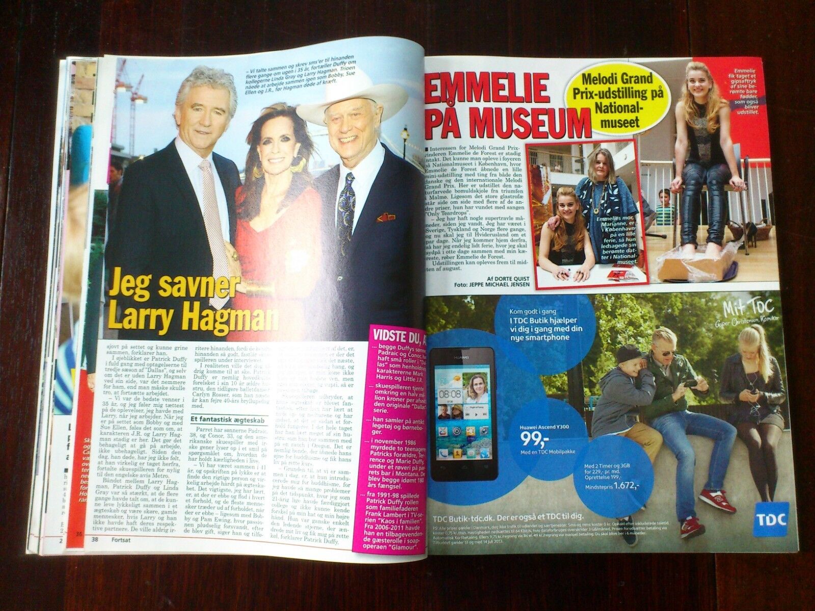 Danish magazine "Billed Bladet" Mostly about Royals and TV/Film starsNo 28/2013