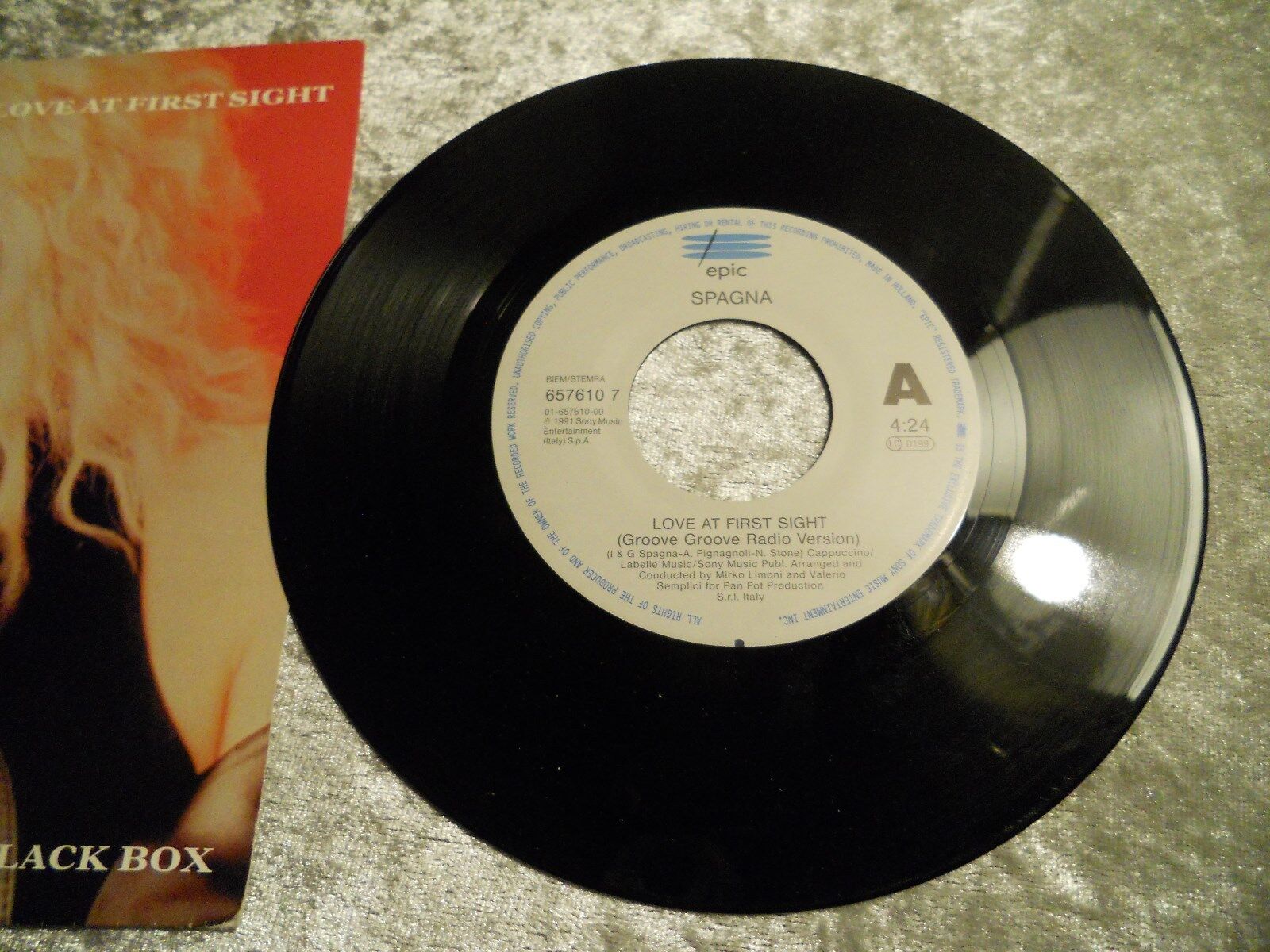 SPAGNA "LOVE AT FIRST SIGHT" REMIX DUTCH PRESSED 1991 SINGLE EPIC RECORDS SCARCE