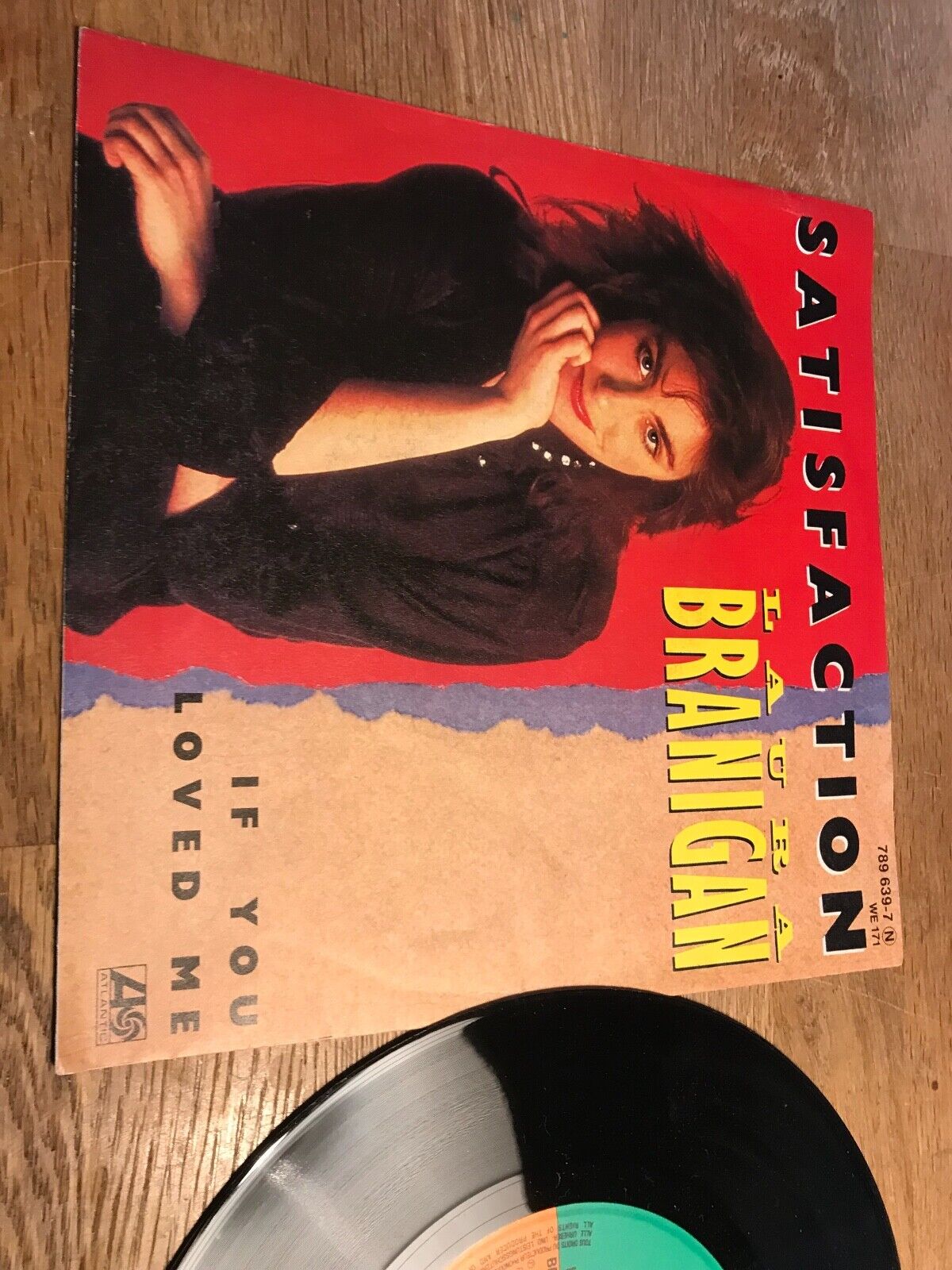 LAURA BRANIGAN "SATISFACTION / IF YOU LOVE ME" 1984 ATLANTIC RECORDS W GERMANY*