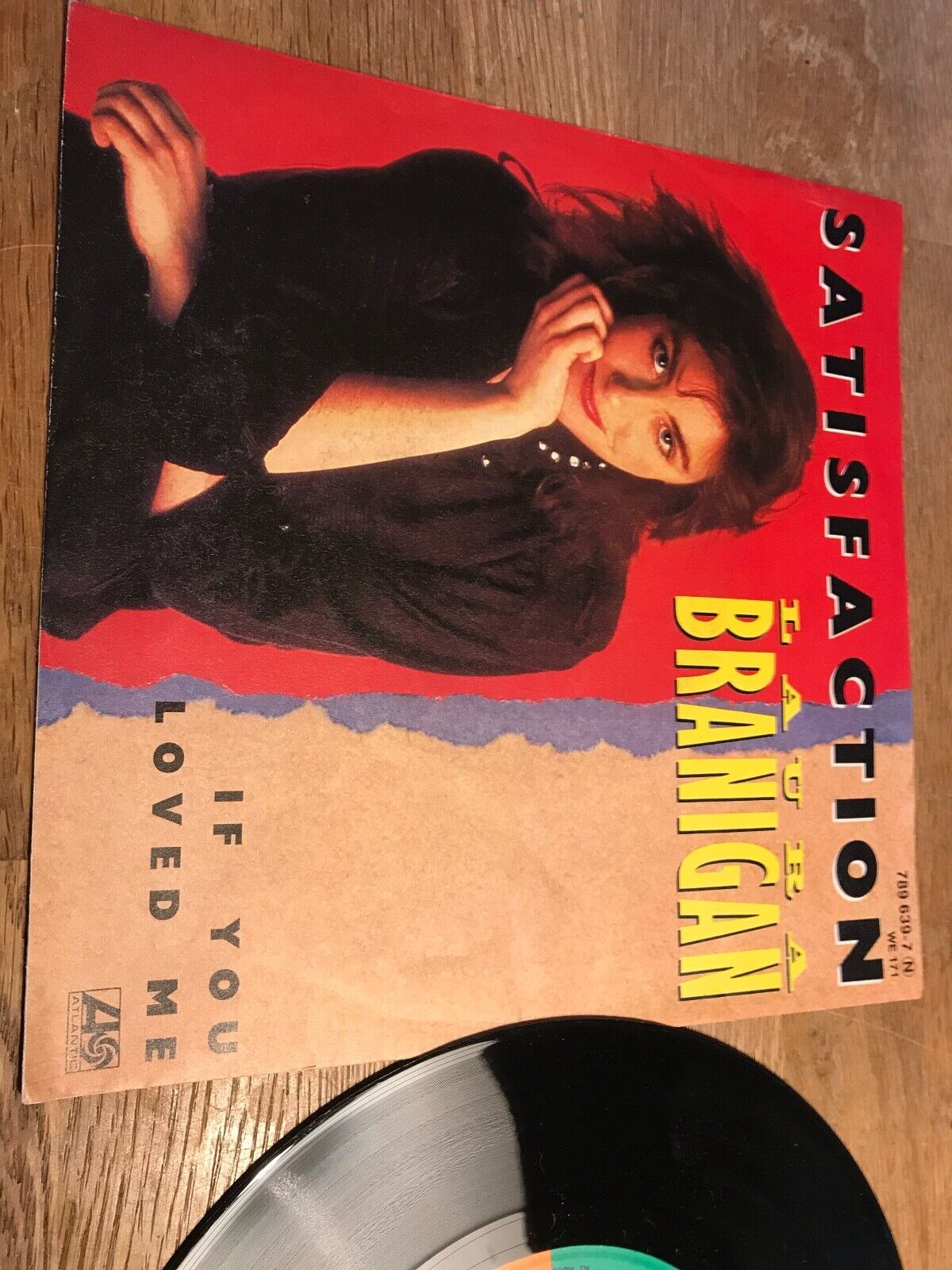 LAURA BRANIGAN "SATISFACTION / IF YOU LOVE ME" 1984 ATLANTIC RECORDS W GERMANY*