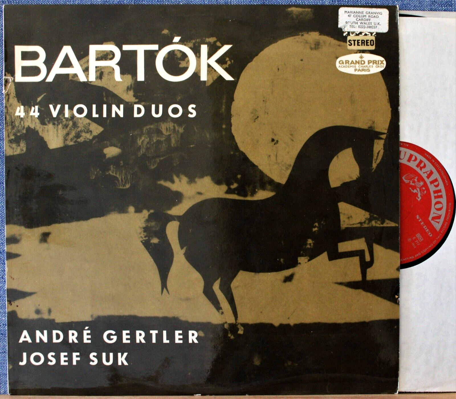 Gertler; Suk Bartok (44 Violin duos)  Sup SUA ST 50 770 NM