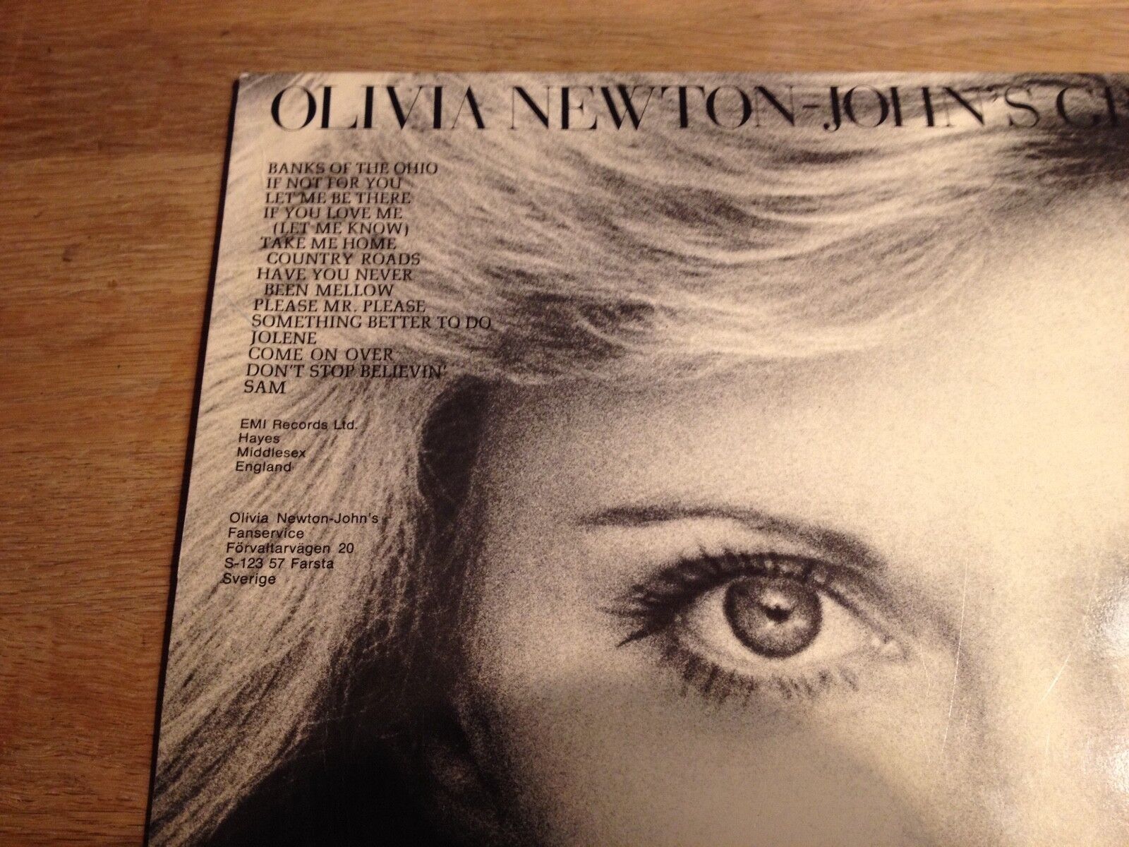 OLIVIA NEWTON-JOHN "GREATEST HITS" EMI RECORDS 1976 NCB VINYL LP SWEDEN