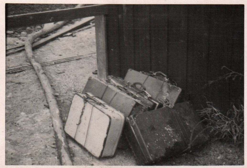 WWII Photo Daily Life Suit Cases Copenhagen Denmark Small Size 9x6cm World War 2