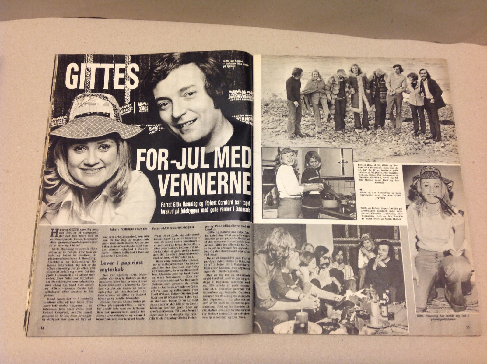 GITTE HENNING OR HÆNNING MINICOVER+SUSSE WOLD+QUEEN INGRID Danish Magazine 1971