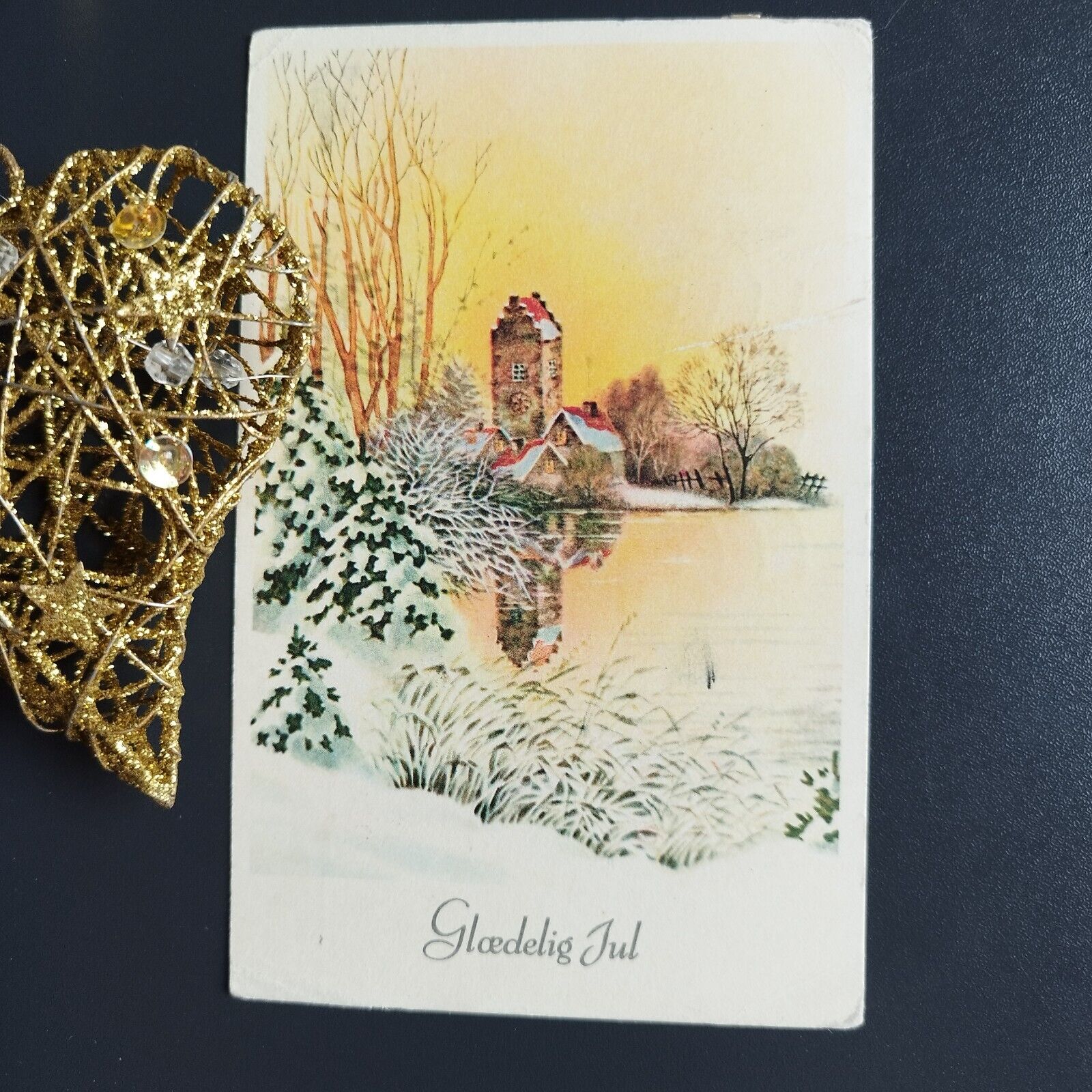 Vintage and collectible Danish Christmas card Posted  1964 ( no X99 )