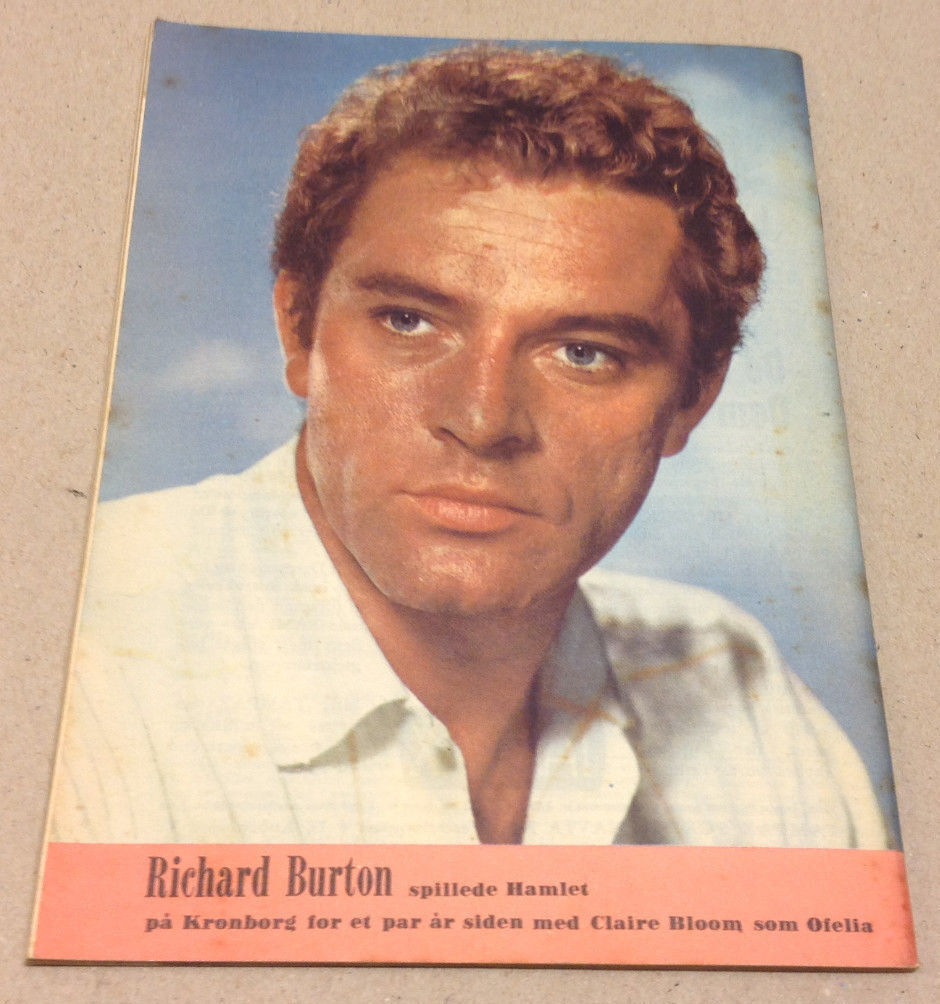 ANN BLYTH FRONT COVER RICHARD BURTON BACK COVER VINTAGE HTF Danish Magazine 1956