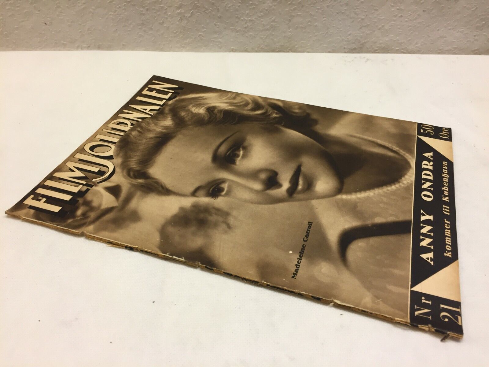 Madeleine Carroll Complete Antique Vintage Danish Magazine 1935 Filmjournalen