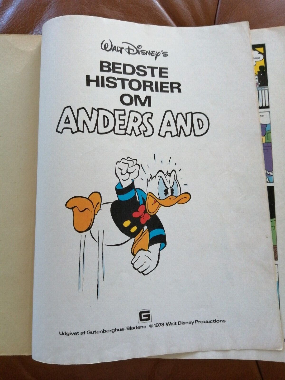 Denmarkcomic book"Bedste Historier Om Anders And"Donald DuckDisneyNo 7-1978