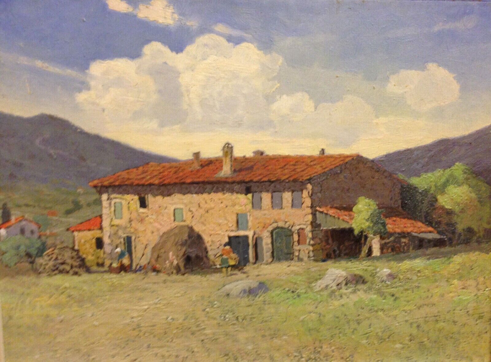 Folke Sinclair 1877-1956: Stone House in a Quiet Valley Dated 1927