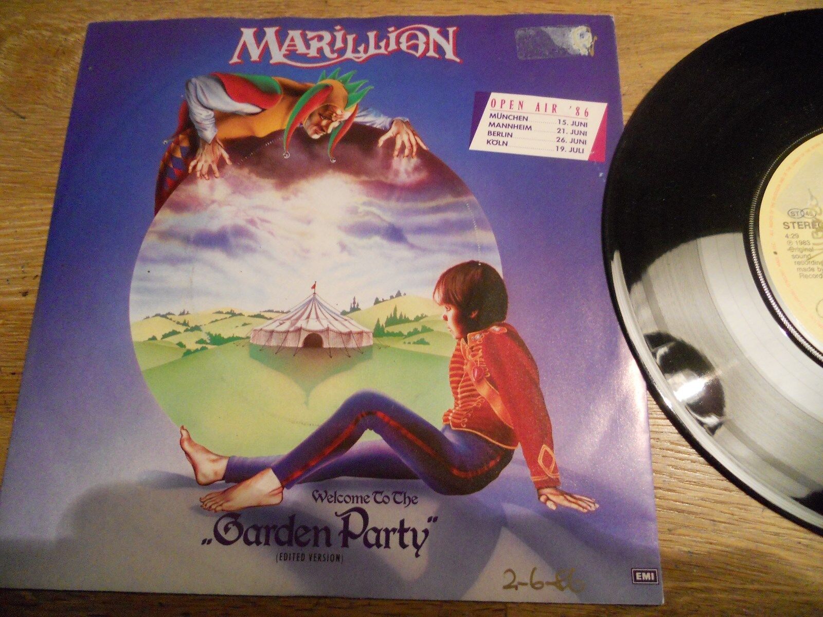 MARILLION GARDEN PARTY (EDITED VERSION) /  MARKET SQUARE HEROES 1983 EMI RECORDS