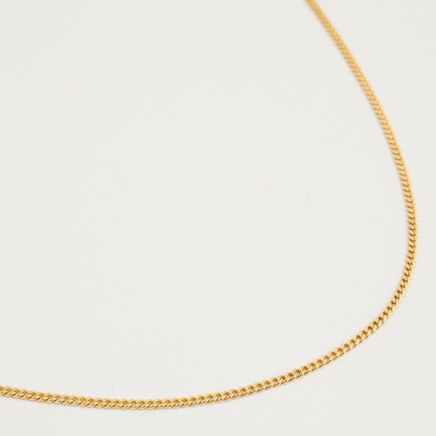 Curb Necklace in 8K Gold 1673 inches | Vintage Solid Gold | Premium