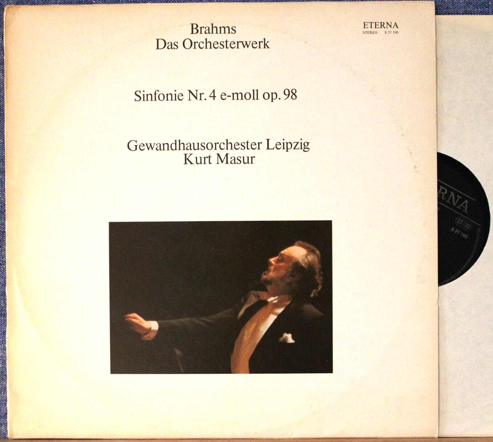 Masur Brahms (Symphony 4) Eterna 8 27 190 NM