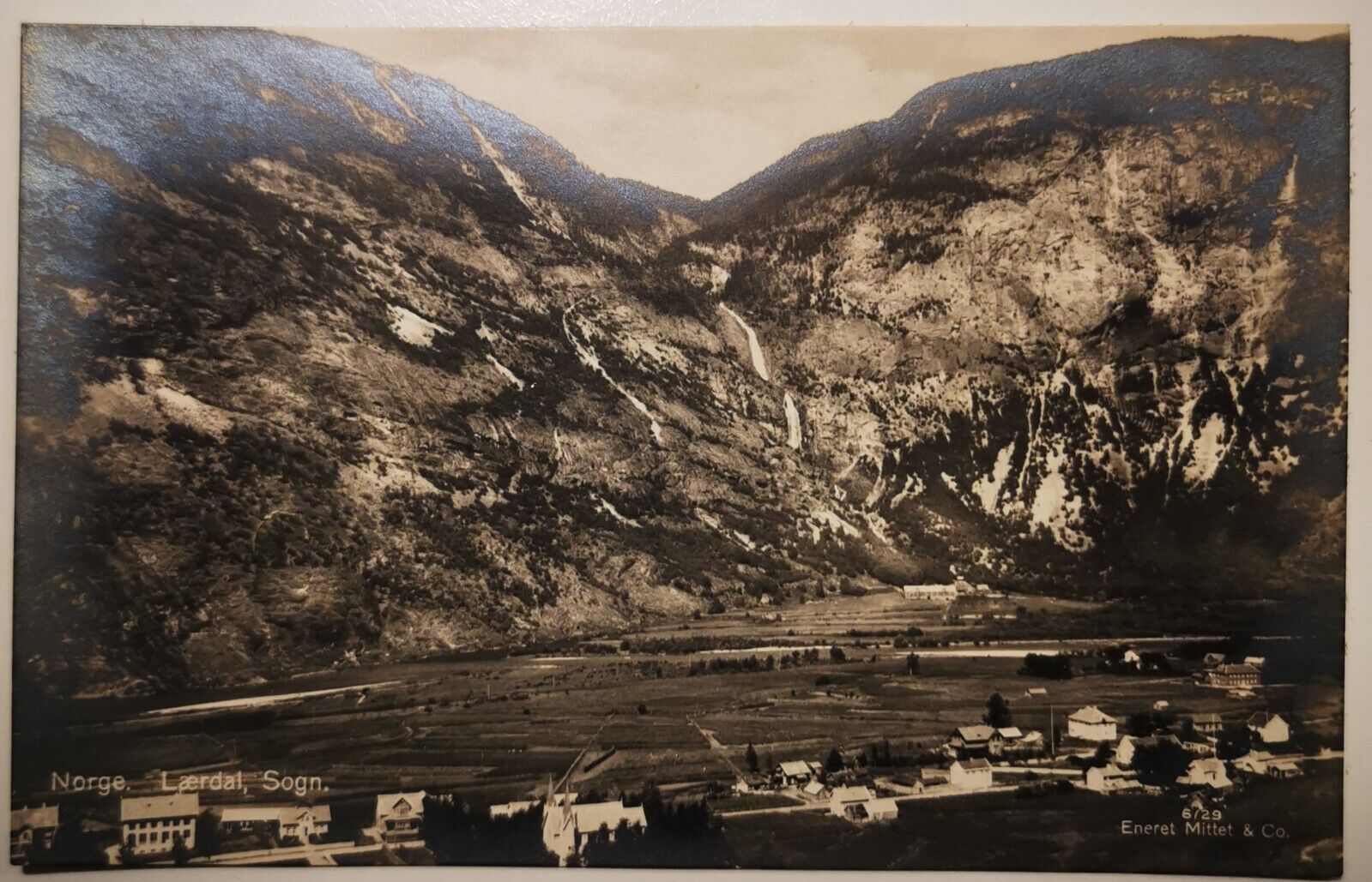 Vintage photo postcard: Motif from Lærdal sogn in Norway  pok1265